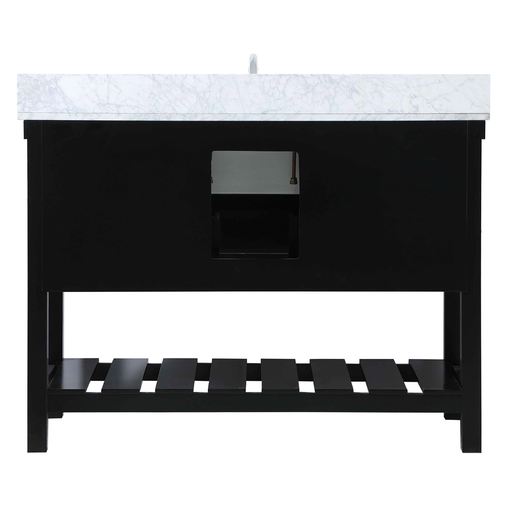 Elegant Bathroom Vanity - Black (VF60148BK-BS)