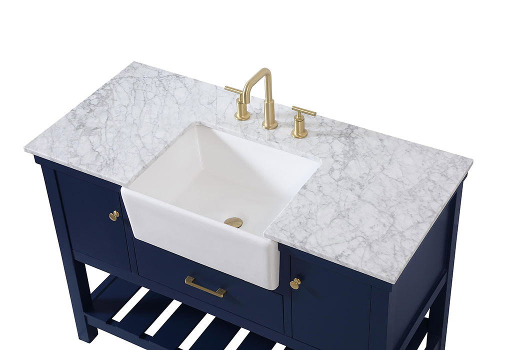 Elegant Bathroom Vanity - Blue (VF60148BL)