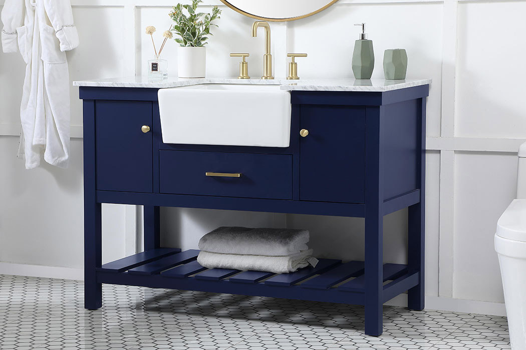 Elegant Bathroom Vanity - Blue (VF60148BL)