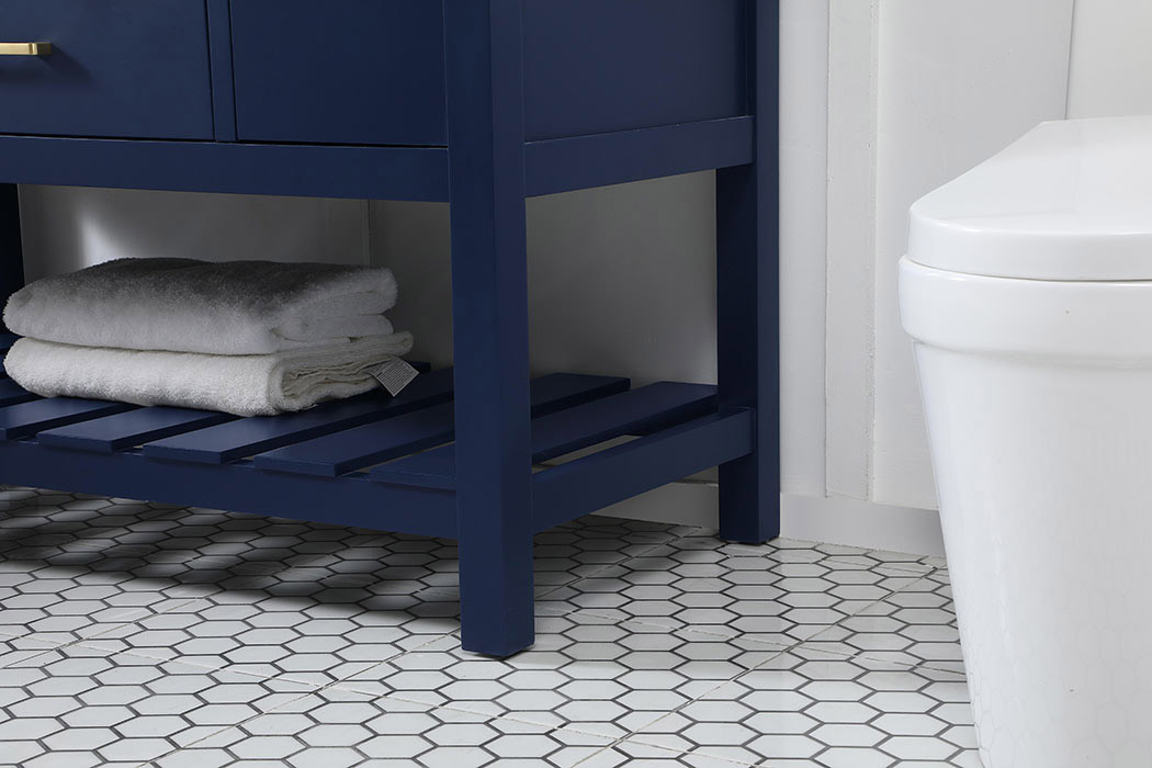 Elegant Bathroom Vanity - Blue (VF60148BL)