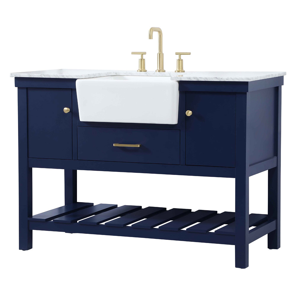 Elegant Bathroom Vanity - Blue (VF60148BL)