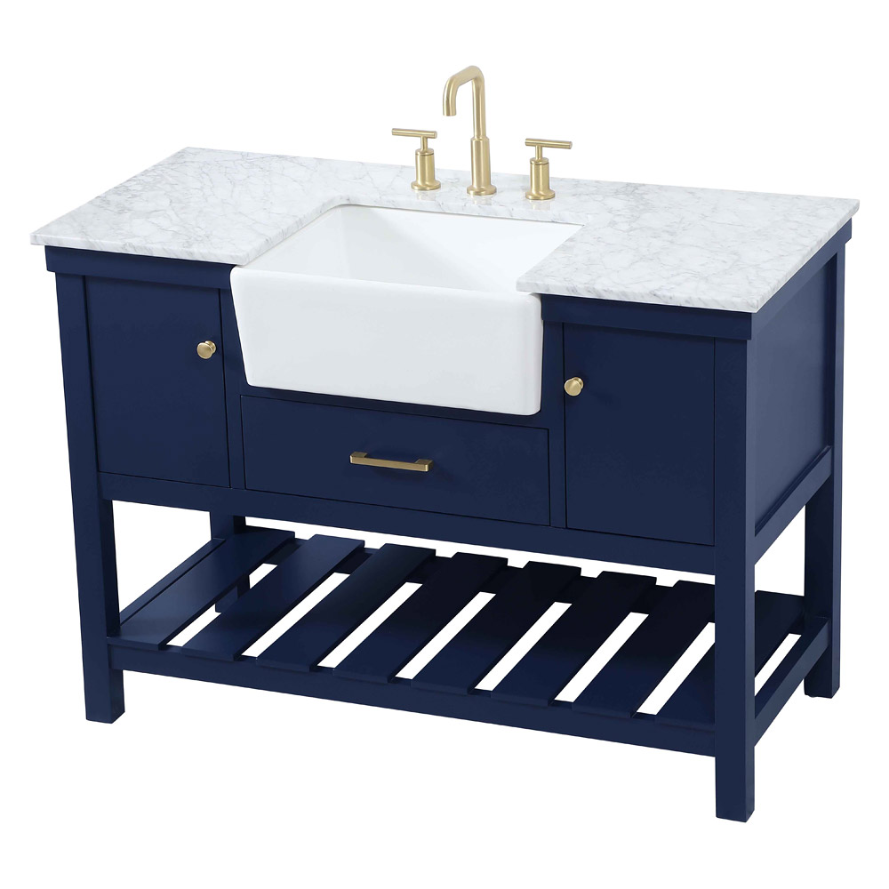 Elegant Bathroom Vanity - Blue (VF60148BL)