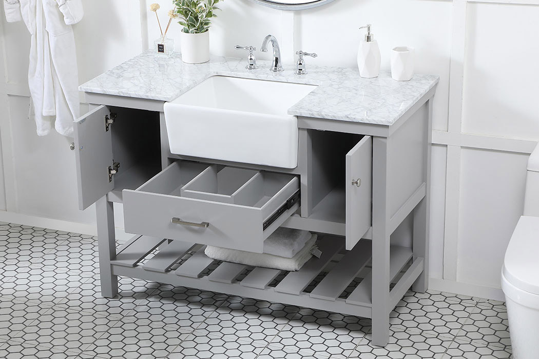 Elegant Bathroom Vanity - Gray (VF60148GR)