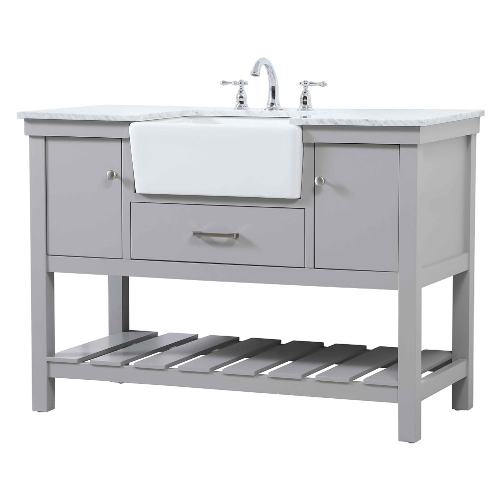 Elegant Bathroom Vanity - Gray (VF60148GR)