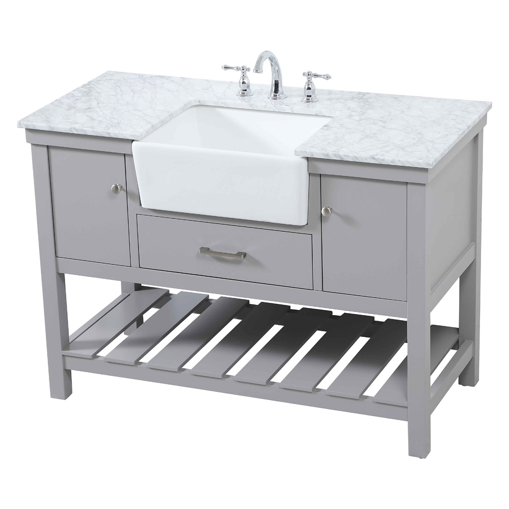 Elegant Bathroom Vanity - Gray (VF60148GR)