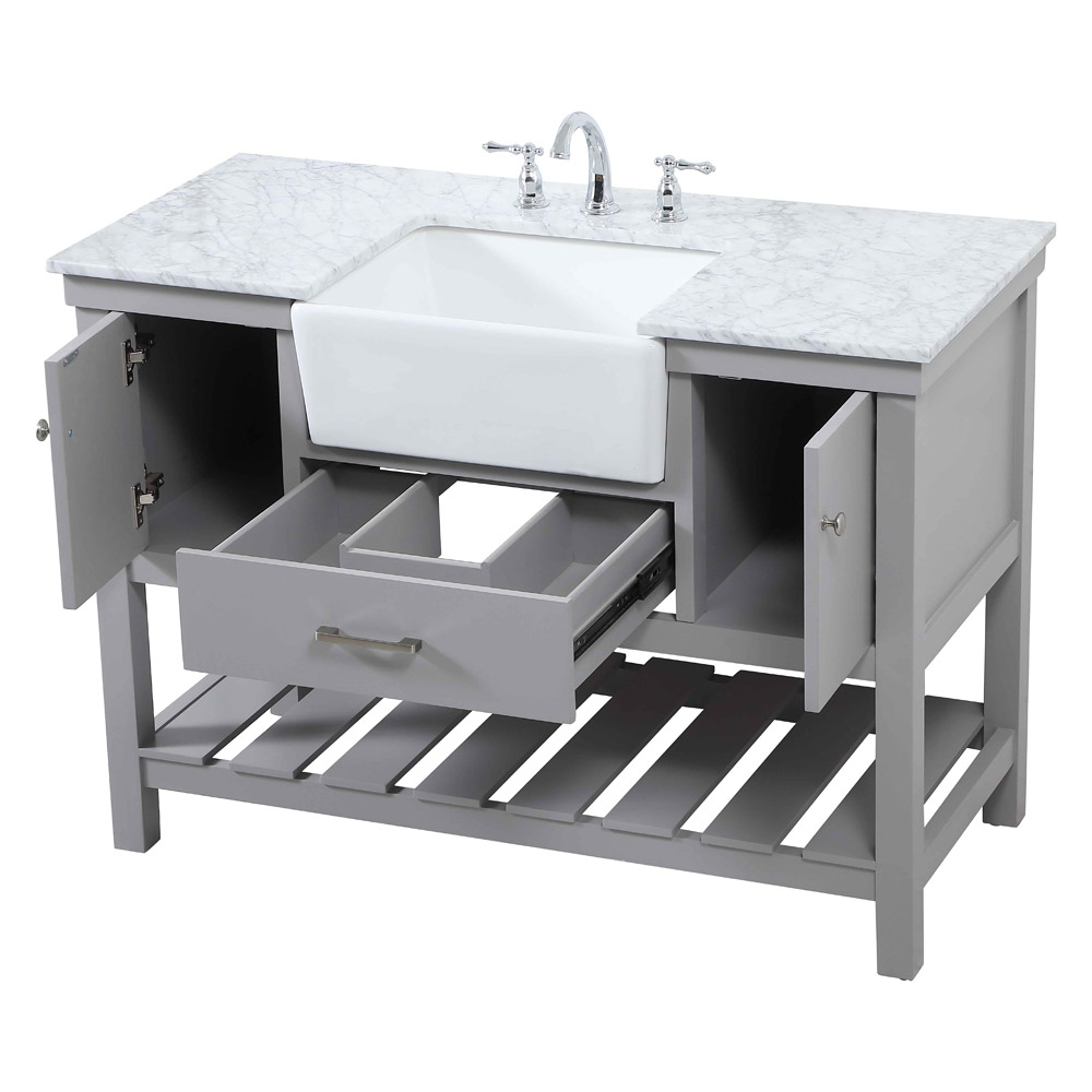 Elegant Bathroom Vanity - Gray (VF60148GR)