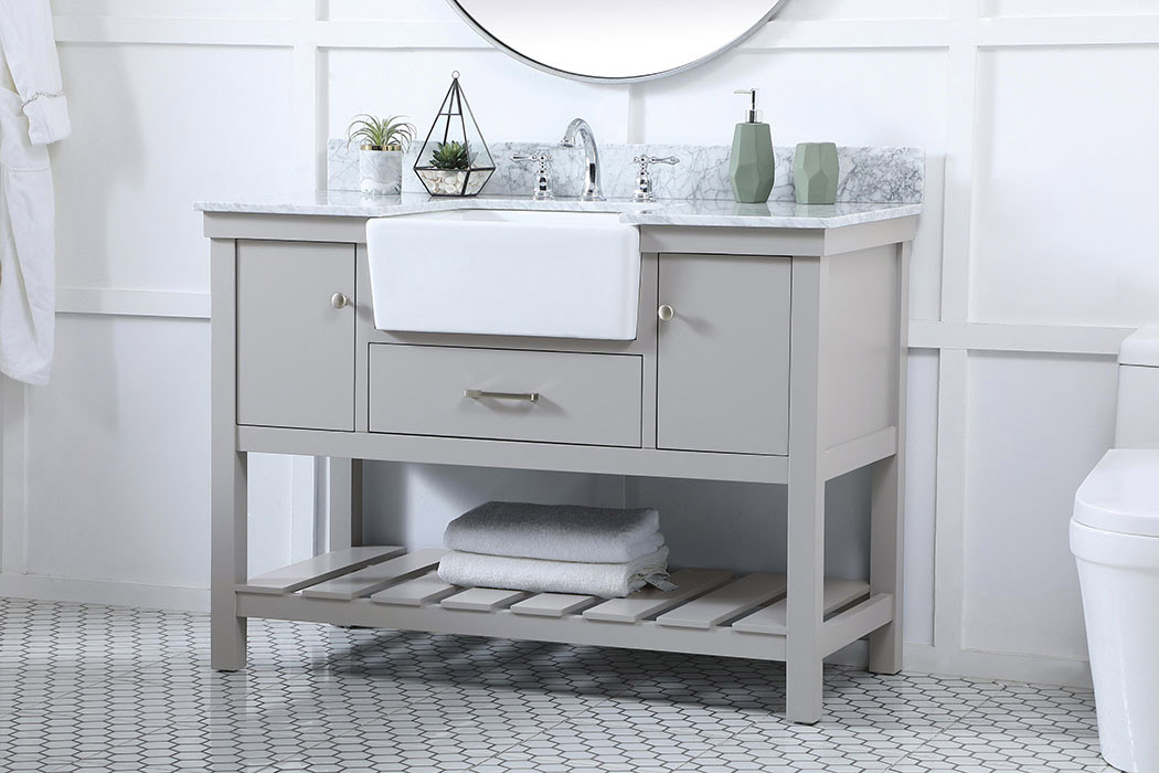 Elegant Bathroom Vanity - Gray (VF60148GR-BS)