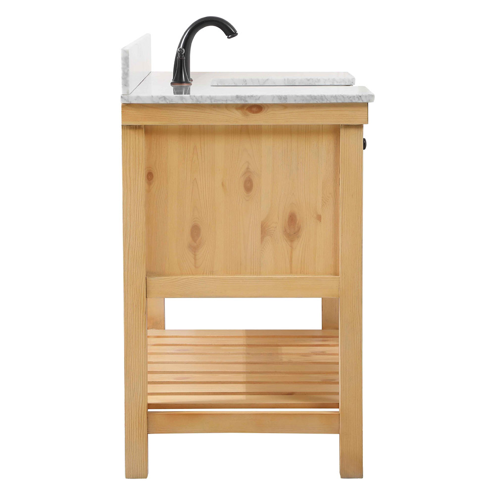 Elegant Bathroom Vanity - Natural Wood (VF60148NW-BS)