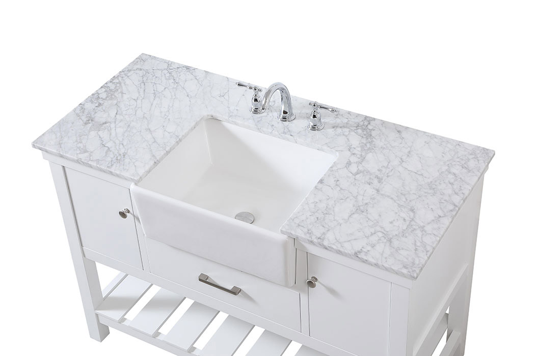 Elegant Bathroom Vanity - White (VF60148WH)