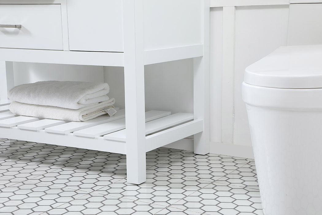 Elegant Bathroom Vanity - White (VF60148WH)
