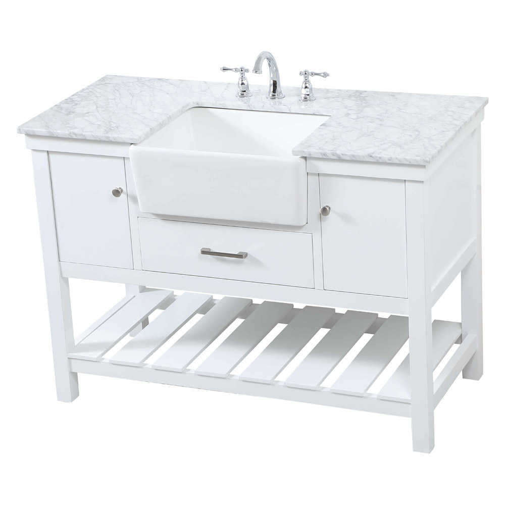 Elegant Bathroom Vanity - White (VF60148WH)