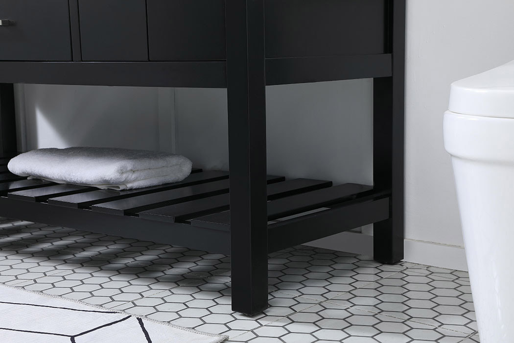 Elegant Bathroom Vanity - Black (VF60160BK)