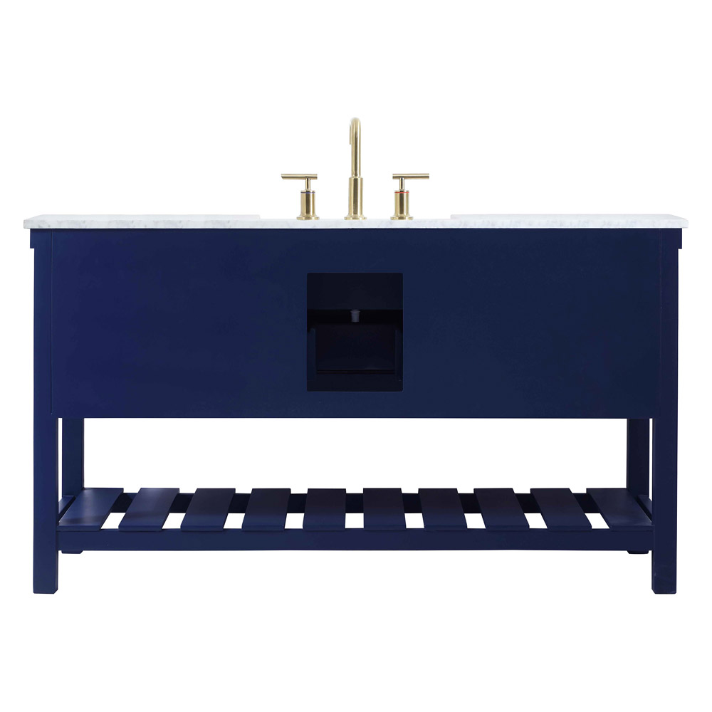 Elegant Bathroom Vanity - Blue (VF60160BL)