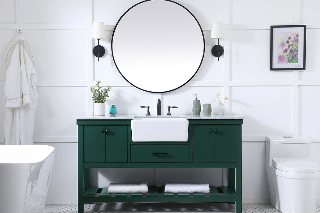 Elegant Bathroom Vanity - Green (VF60160GN)