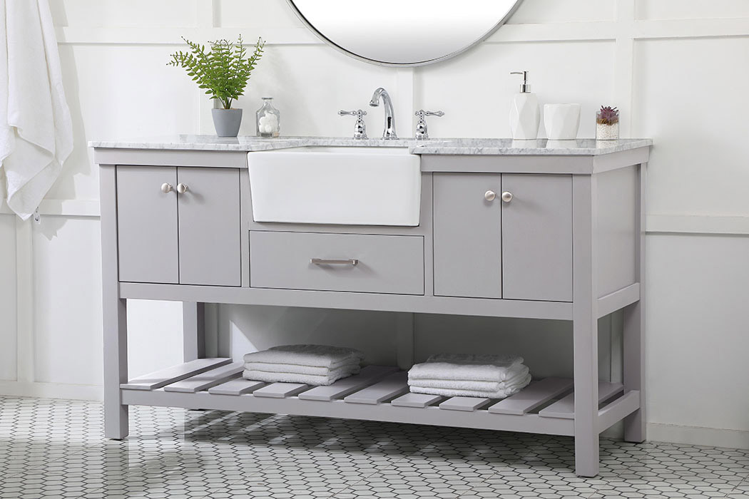 Elegant Bathroom Vanity - Gray (VF60160GR)
