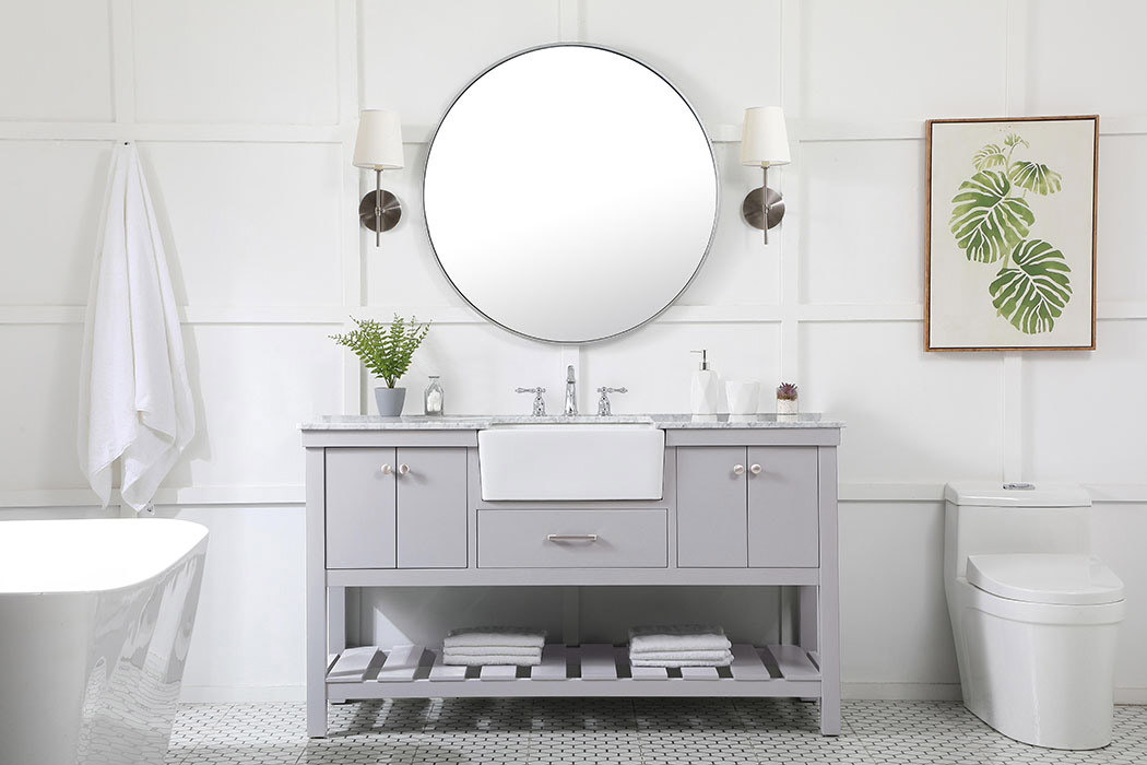 Elegant Bathroom Vanity - Gray (VF60160GR)