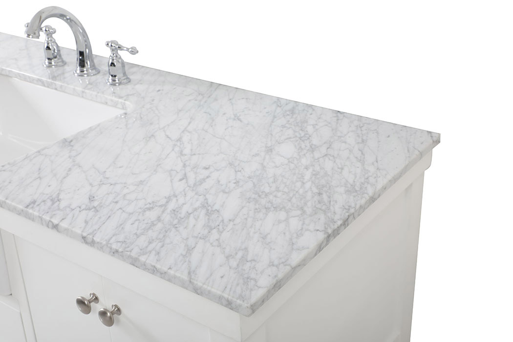 Elegant Bathroom Vanity - White (VF60160WH)