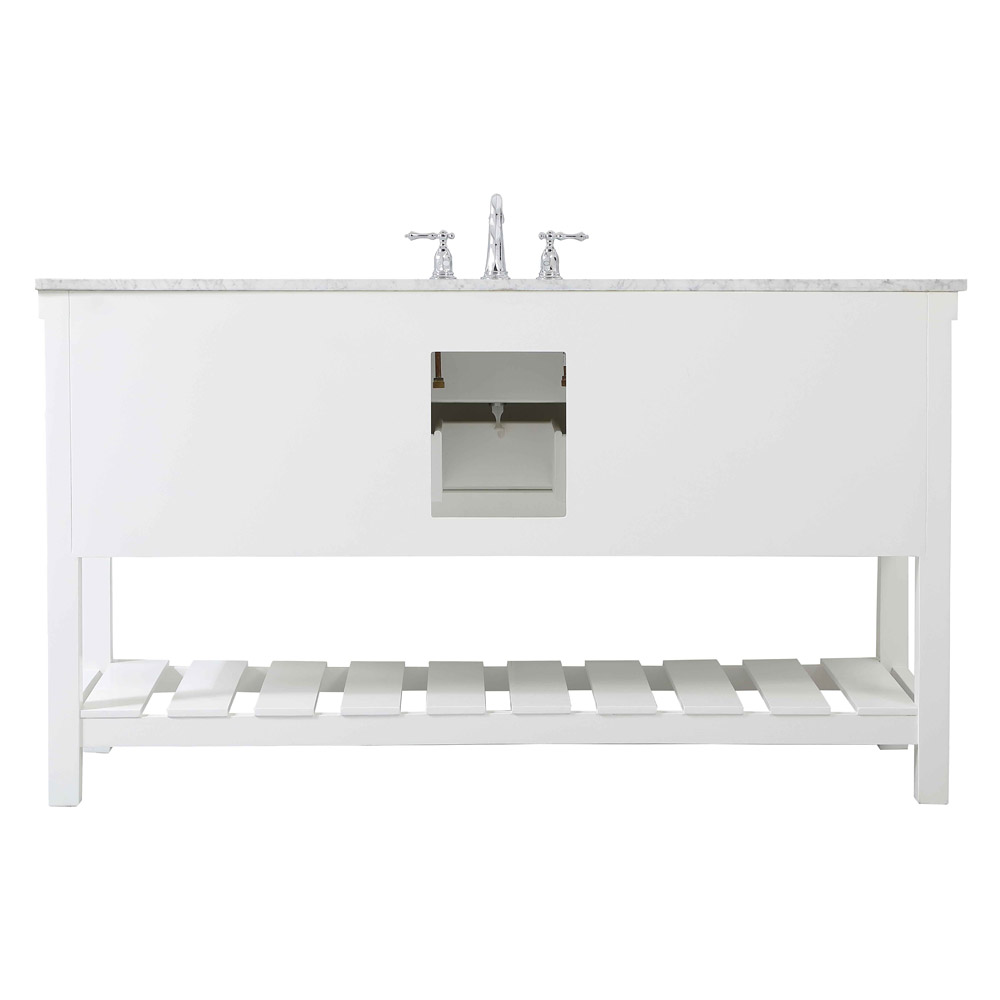 Elegant Bathroom Vanity - White (VF60160WH)