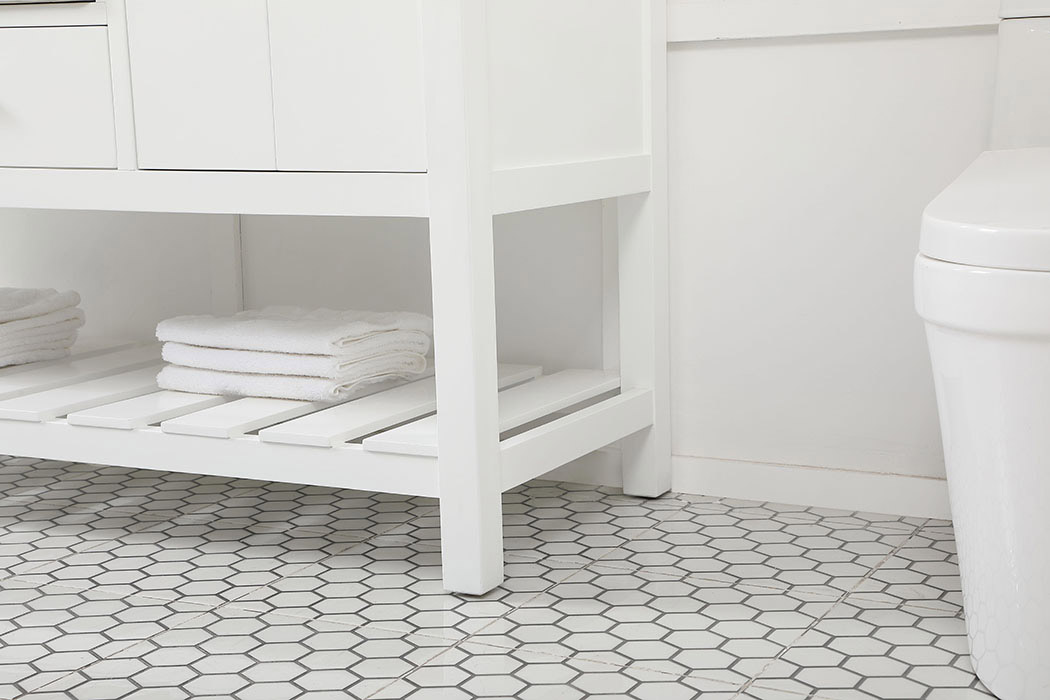 Elegant Bathroom Vanity - White (VF60160WH)