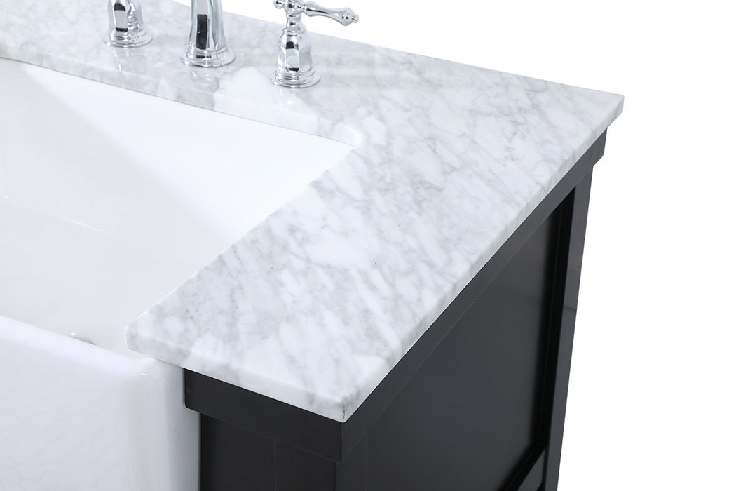 Elegant Bathroom Vanity - Black (VF60172DBK)