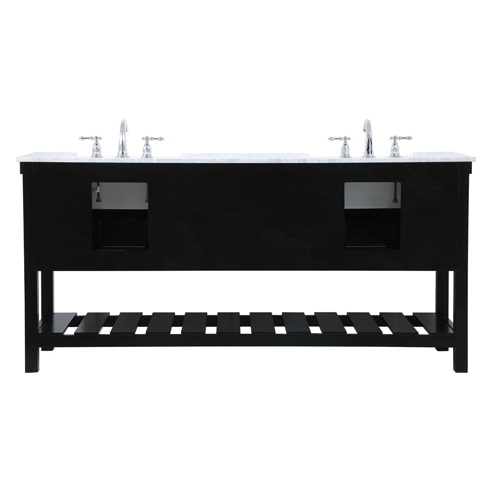Elegant Bathroom Vanity - Black (VF60172DBK)