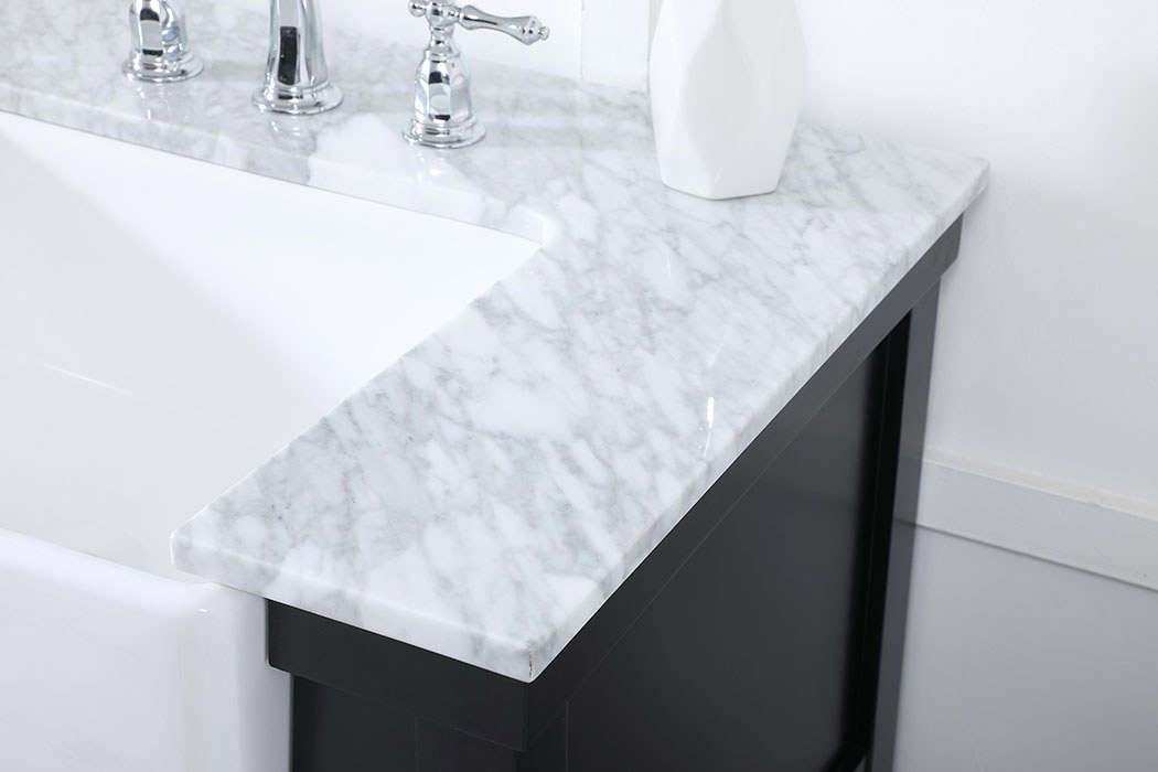 Elegant Bathroom Vanity - Black (VF60172DBK)