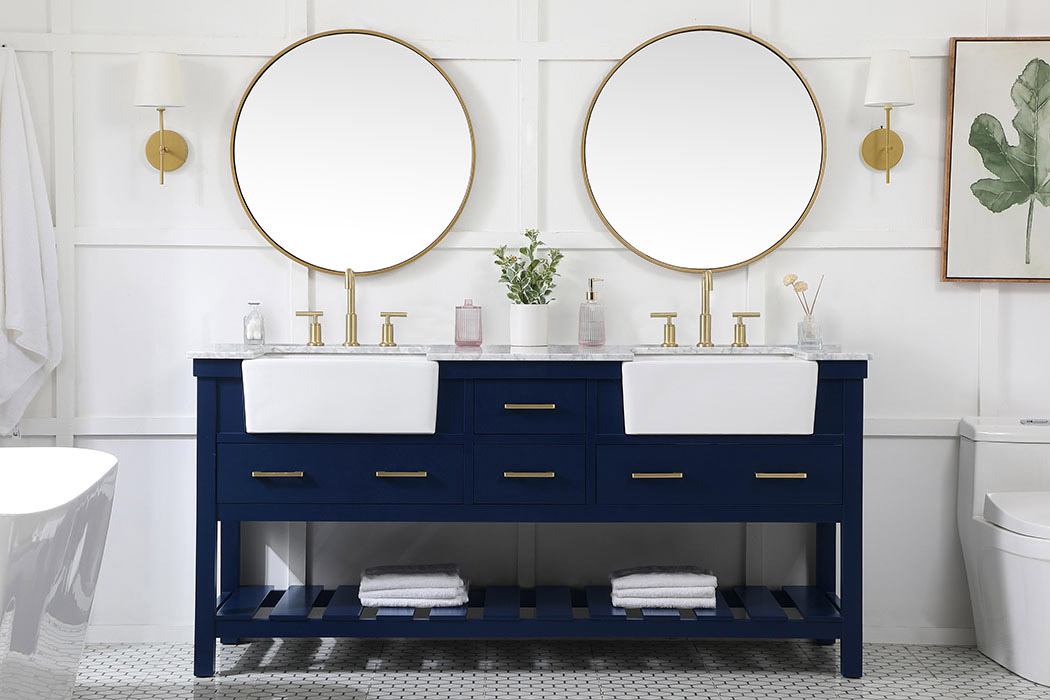 Elegant Bathroom Vanity - Blue (VF60172DBL)