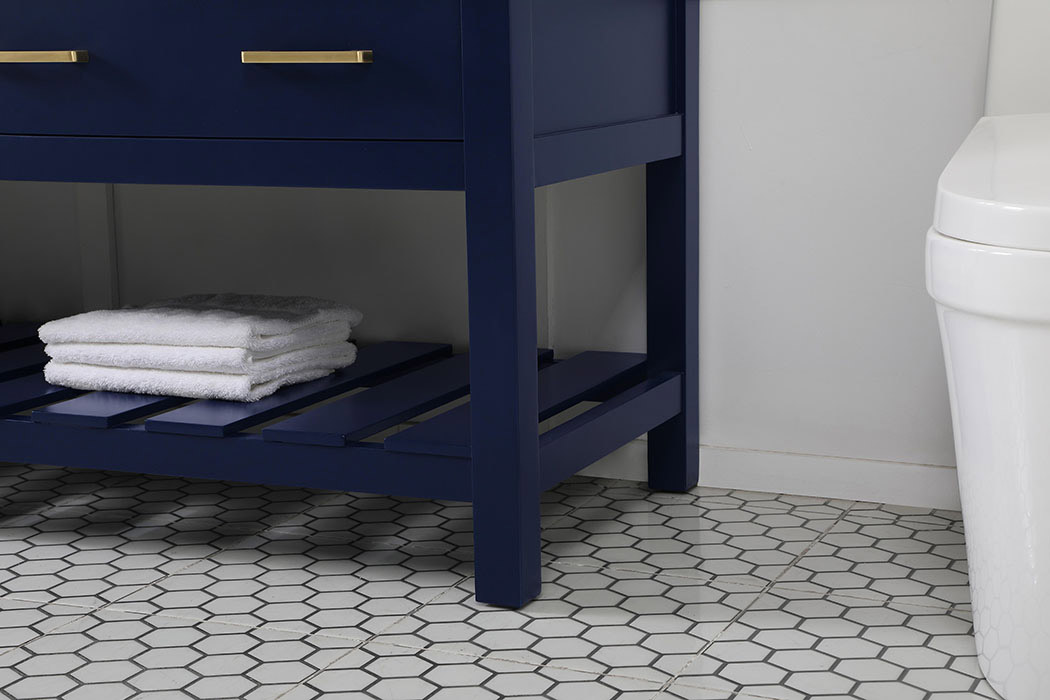 Elegant Bathroom Vanity - Blue (VF60172DBL)