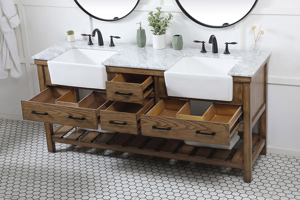 Elegant Bathroom Vanity - Driftwood (VF60172DDW)