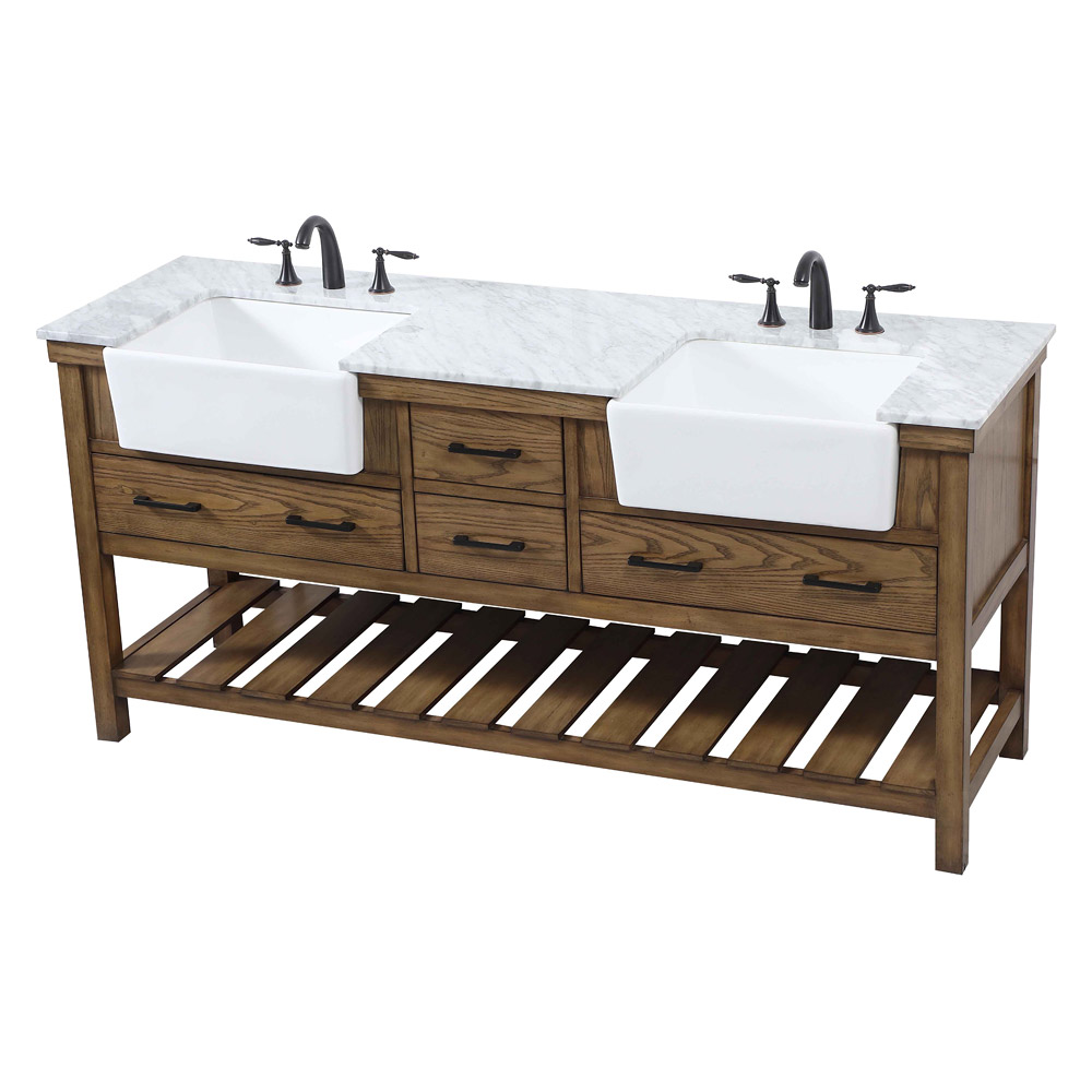 Elegant Bathroom Vanity - Driftwood (VF60172DDW)
