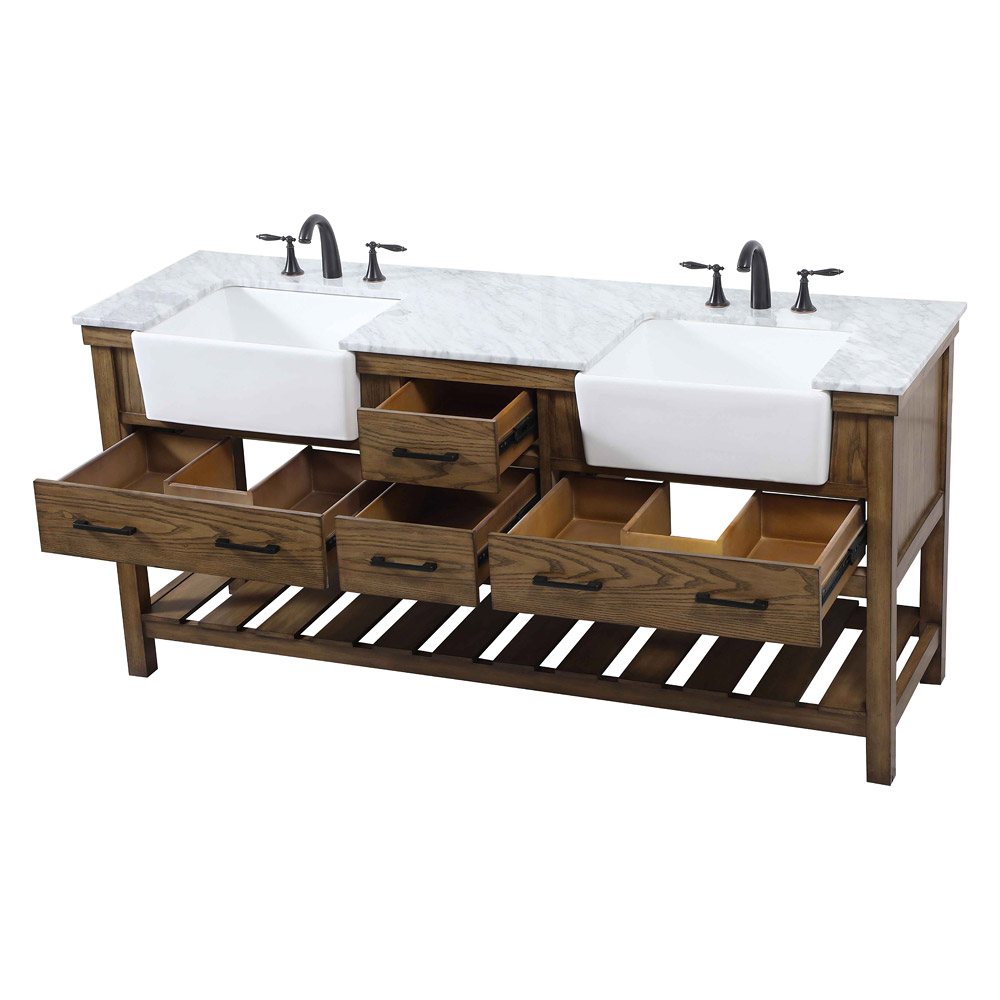 Elegant Bathroom Vanity - Driftwood (VF60172DDW)