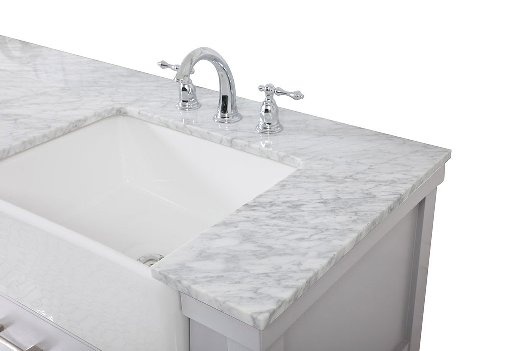 Elegant Bathroom Vanity - Gray (VF60172DGR)