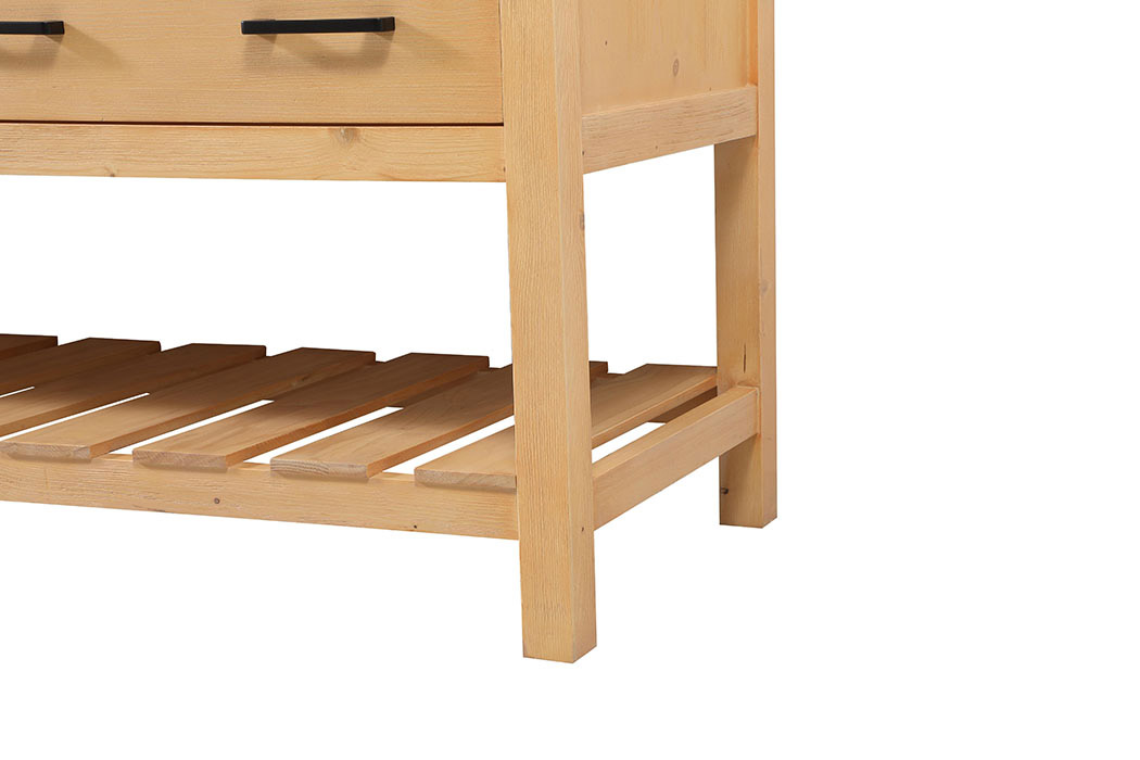 Elegant Bathroom Vanity - Natural Wood (VF60172DNW)