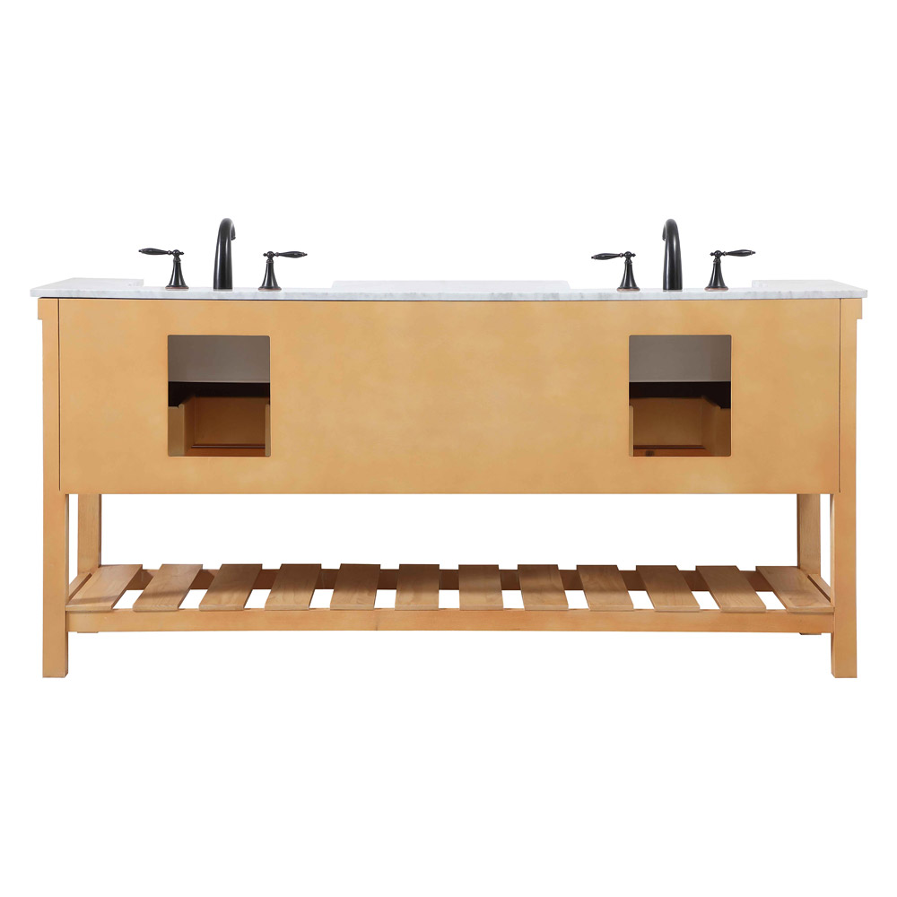 Elegant Bathroom Vanity - Natural Wood (VF60172DNW)