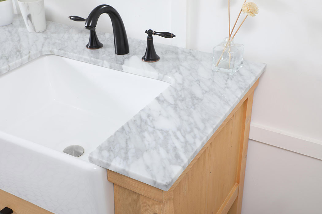 Elegant Bathroom Vanity - Natural Wood (VF60172DNW)