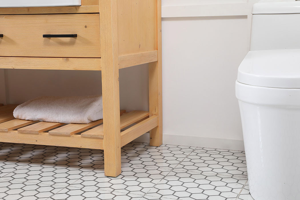 Elegant Bathroom Vanity - Natural Wood (VF60172DNW)