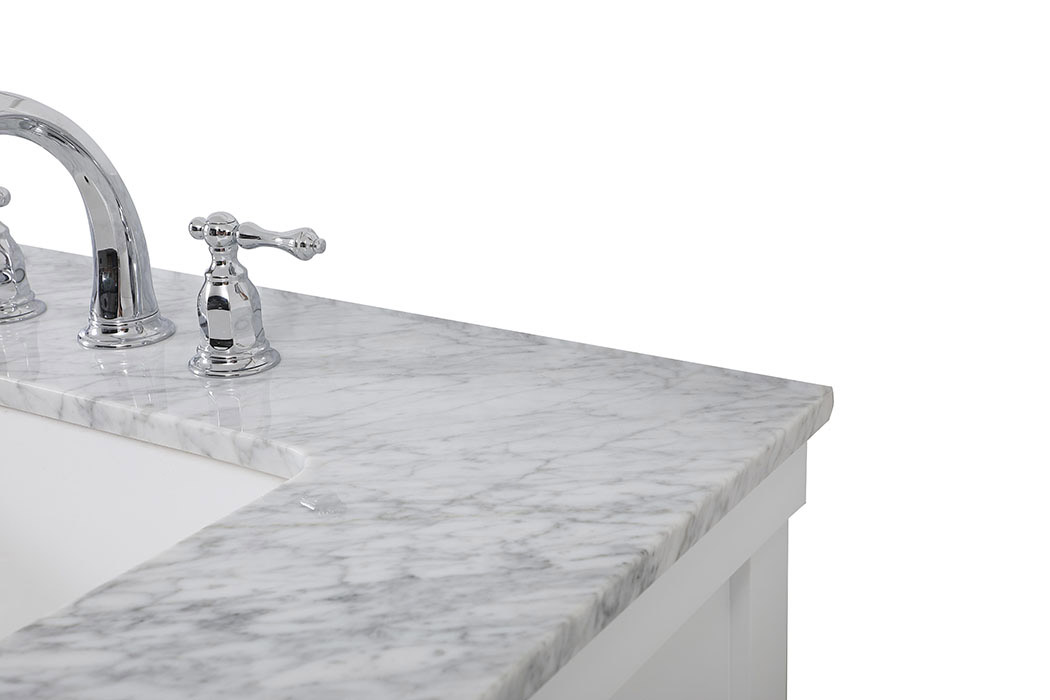 Elegant Bathroom Vanity - White (VF60172DWH)