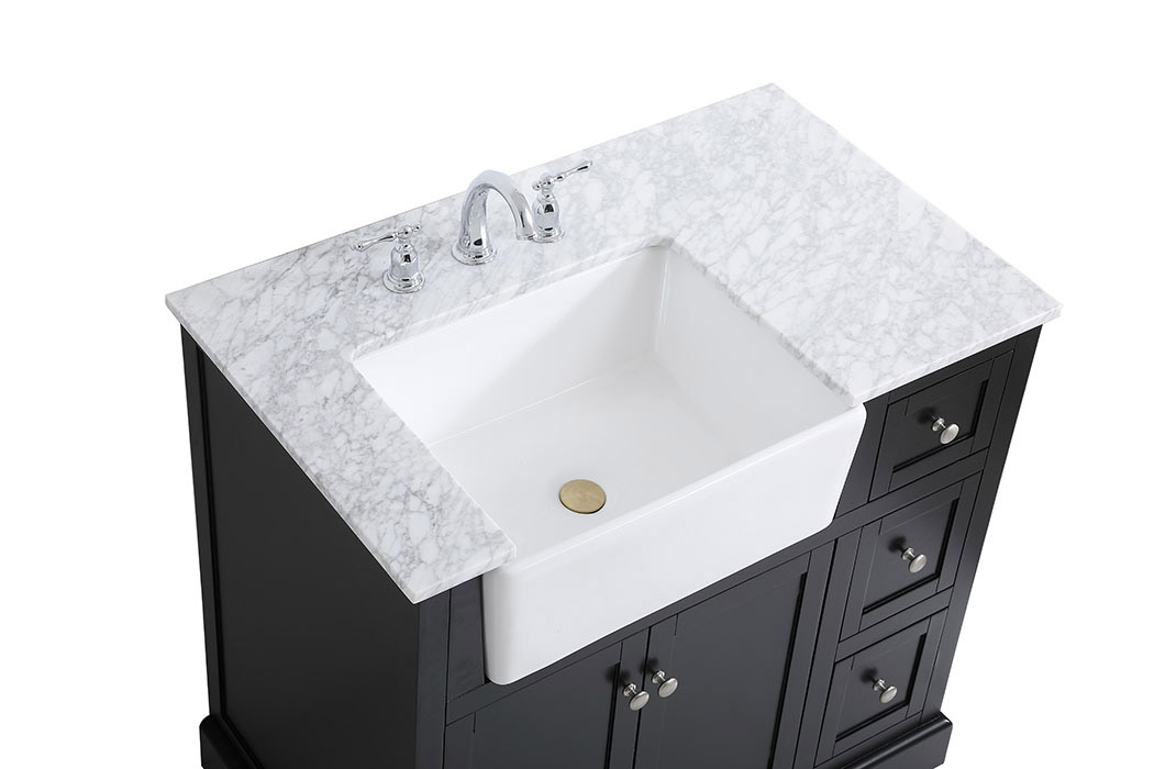Elegant Bathroom Vanity - Black (VF60236BK)
