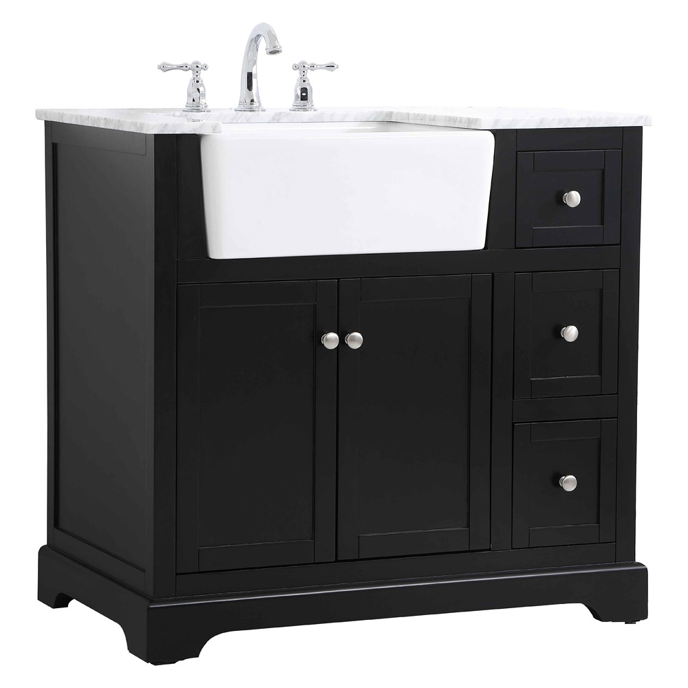 Elegant Bathroom Vanity - Black (VF60236BK)