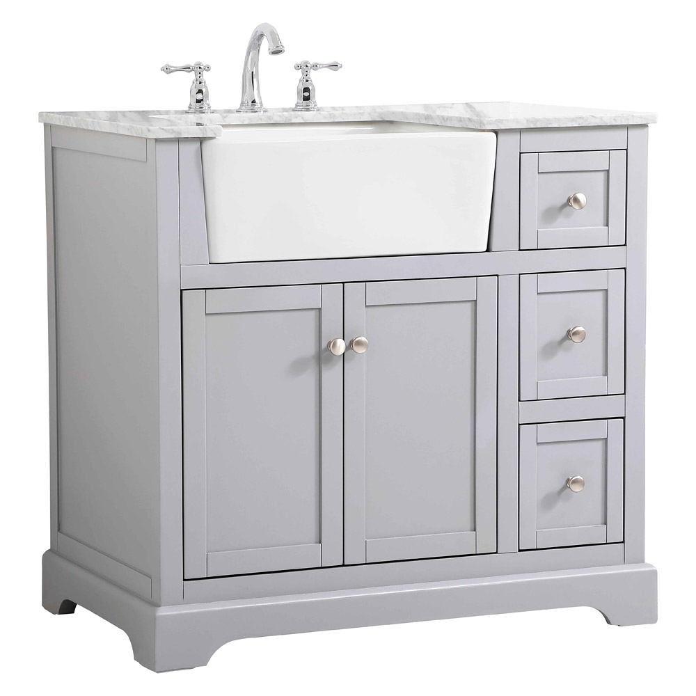 Elegant Bathroom Vanity - Gray (VF60236GR)