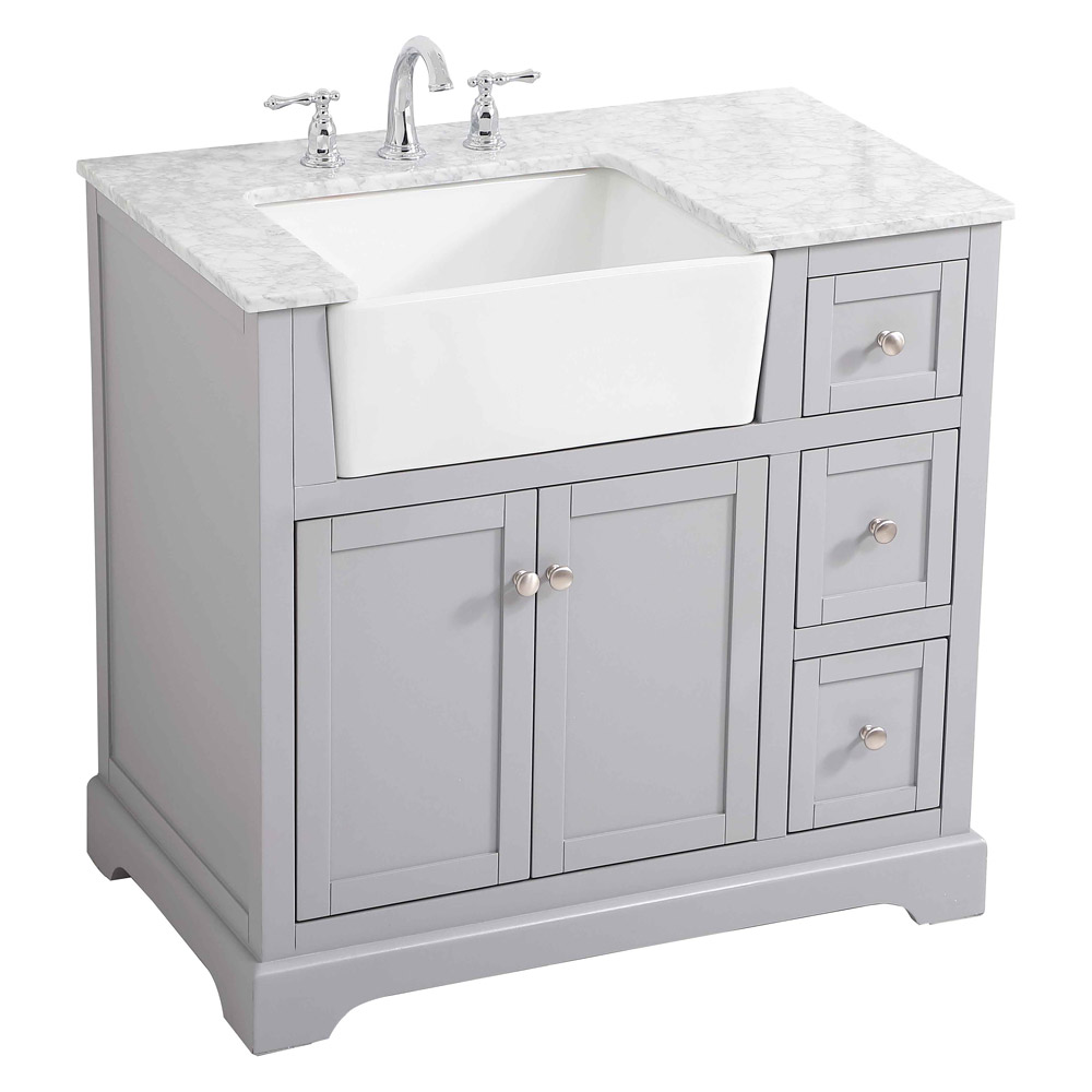 Elegant Bathroom Vanity - Gray (VF60236GR)
