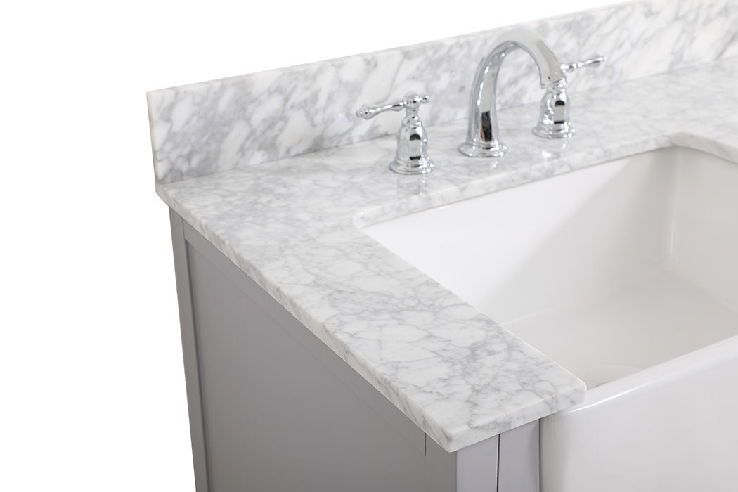 Elegant Bathroom Vanity - Gray (VF60236GR-BS)