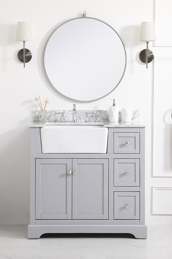 Elegant Bathroom Vanity - Gray (VF60236GR-BS)