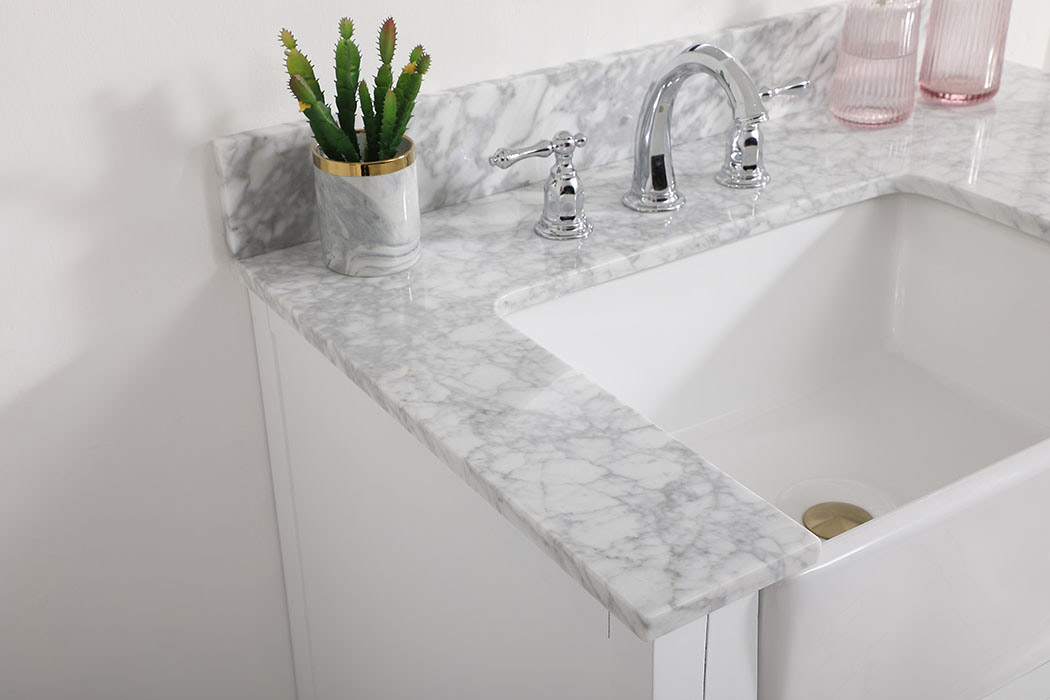 Elegant Bathroom Vanity - White (VF60236WH-BS)