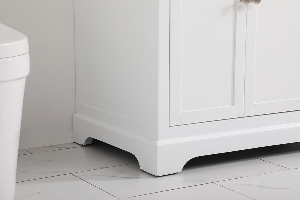 Elegant Bathroom Vanity - White (VF60236WH-BS)