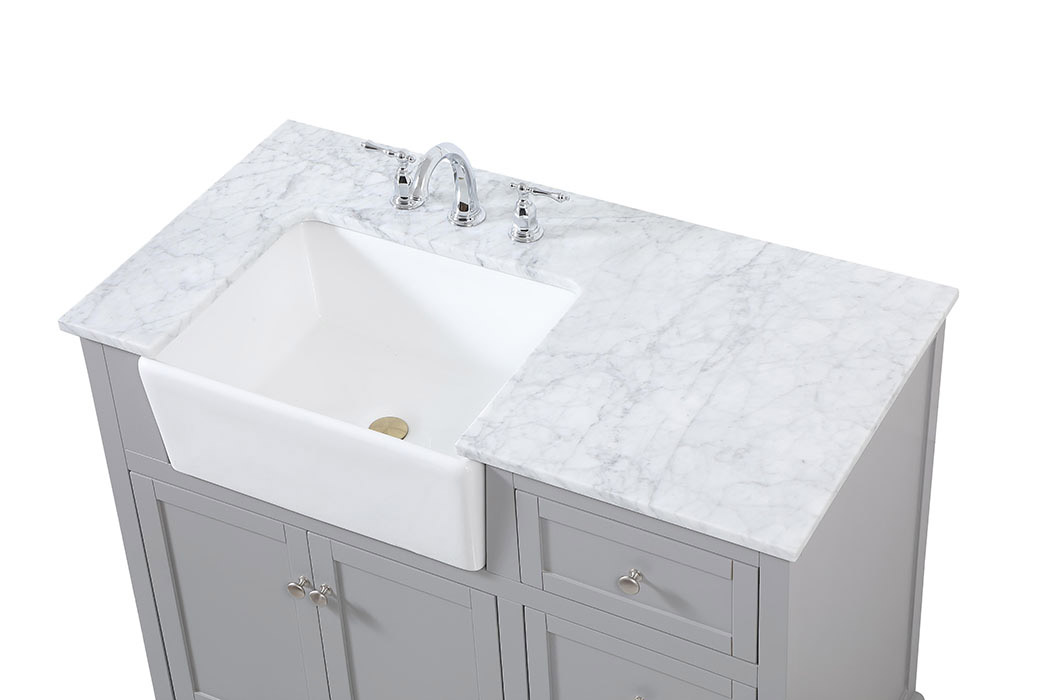 Elegant Bathroom Vanity - Gray (VF60242GR)