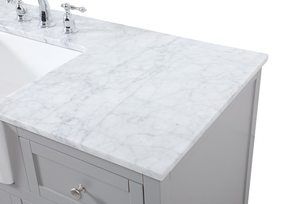 Elegant Bathroom Vanity - Gray (VF60242GR)