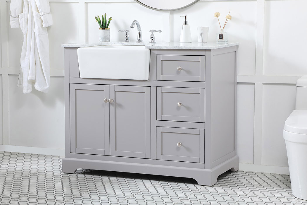 Elegant Bathroom Vanity - Gray (VF60242GR)
