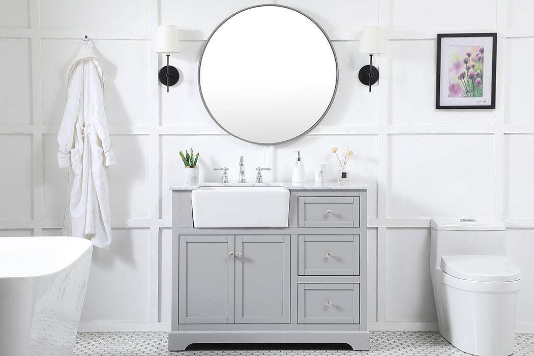 Elegant Bathroom Vanity - Gray (VF60242GR)
