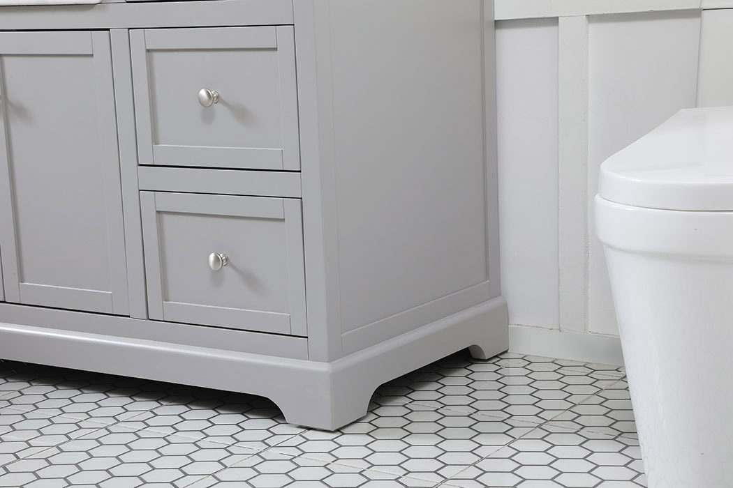 Elegant Bathroom Vanity - Gray (VF60242GR)